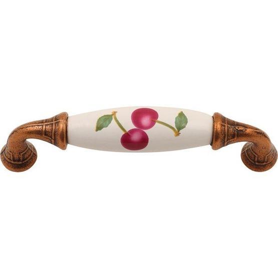 Gürçay 96 mm Bakır Kirazlı Porselen Kulp