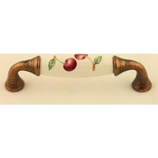 Gürçay 96 mm Bakır Kirazlı Porselen Kulp