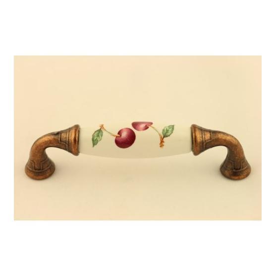 Gürçay 96 mm Bakır Kirazlı Porselen Kulp Mobilya Aksesuarları Fiyatı