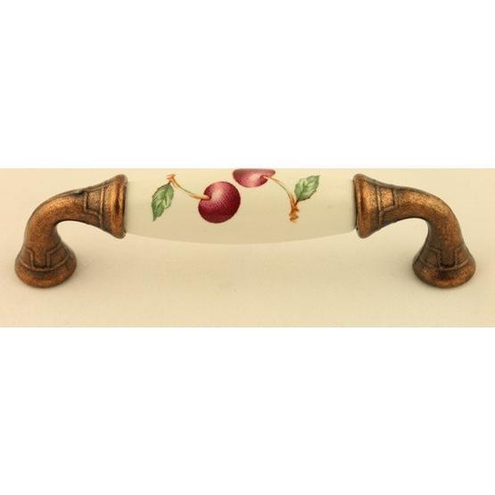 Gürçay 96 mm Bakır Kirazlı Porselen Kulp