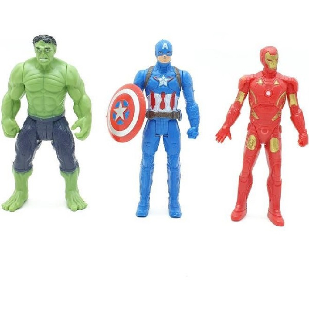 Gürkan Avengers Hulk & Iron Man & Kaptan Amerika Figür - Renkli Oyun Seti Fiyatı