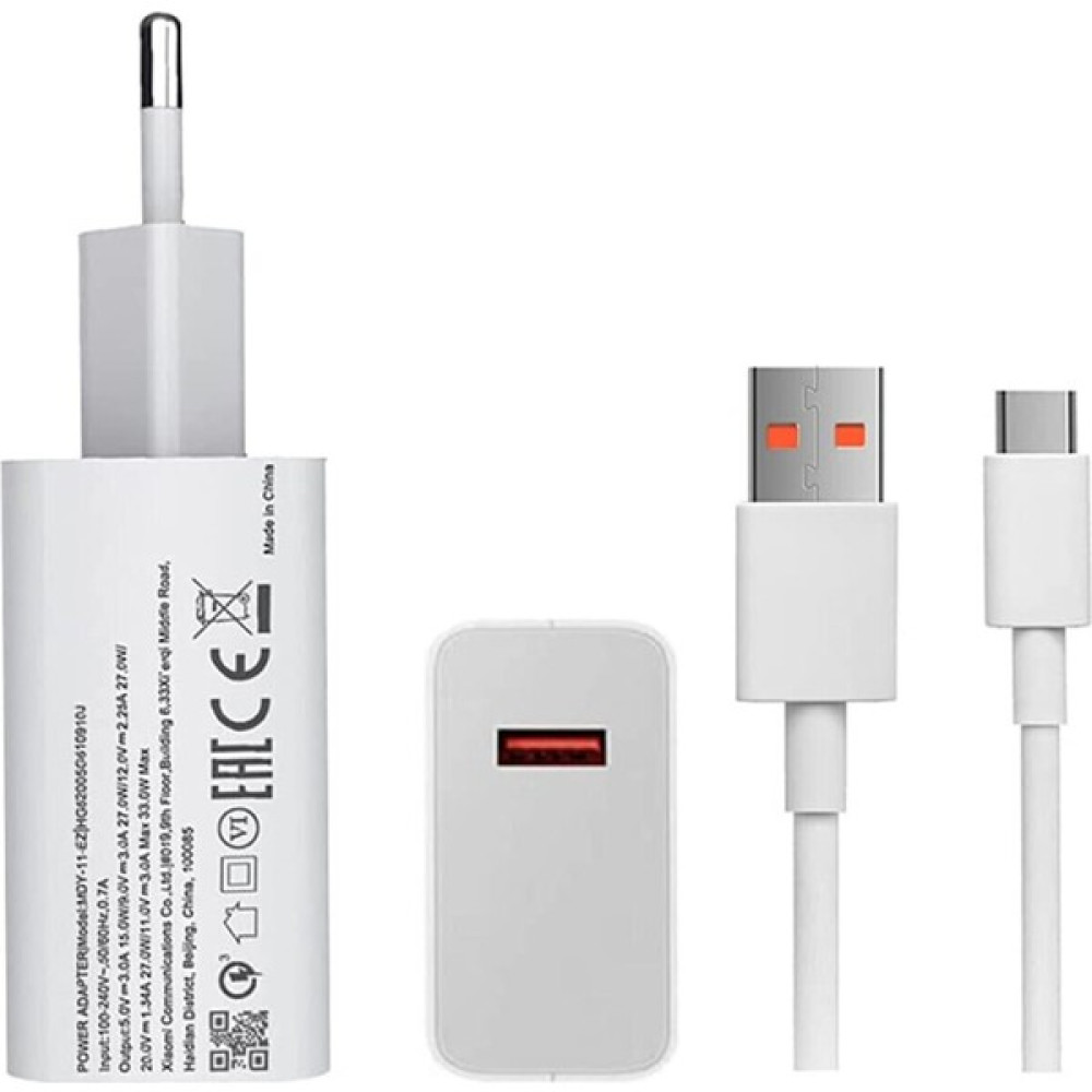 Gurtech Xiaomi Uyumlu Type C 33W Hızlı Şarj Cihazı Şarj Aleti Kablo + Adaptör Hızlı Turbo Şarj Aleti 5A - Beyaz Cep Telefonu Şarj Cihazı Fiyatı