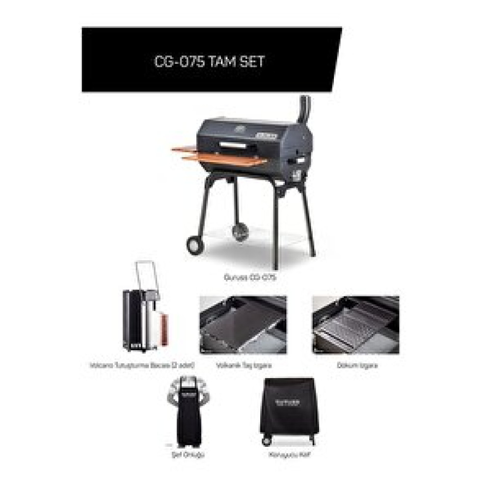Guruss Rehome Guruss Cg075 Kömürlü Barbekü Mangal Tam Set Bahçe Mangalı & Barbekü Fiyatı