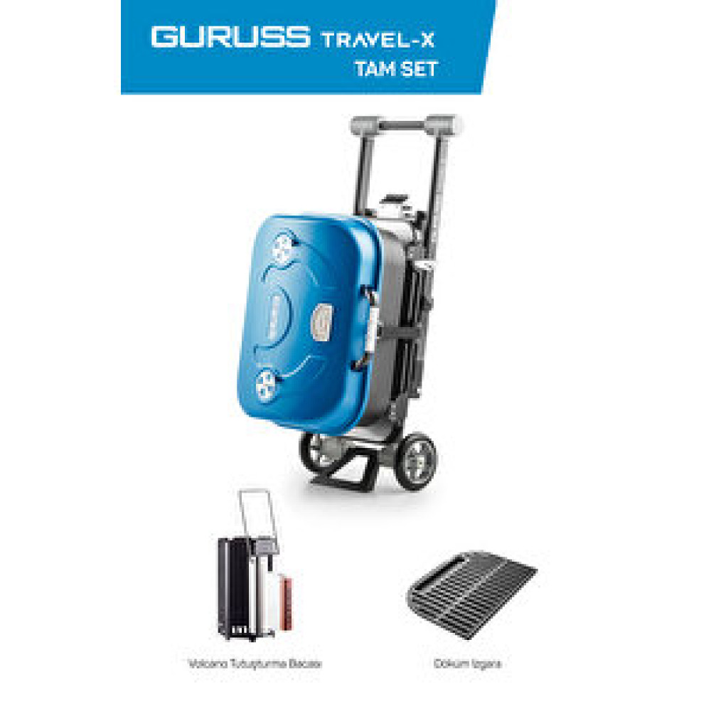 Guruss Travel-x Taşınabilir Mangal Tam Set Mavi Mavi Bahçe Mangalı & Barbekü Fiyatı