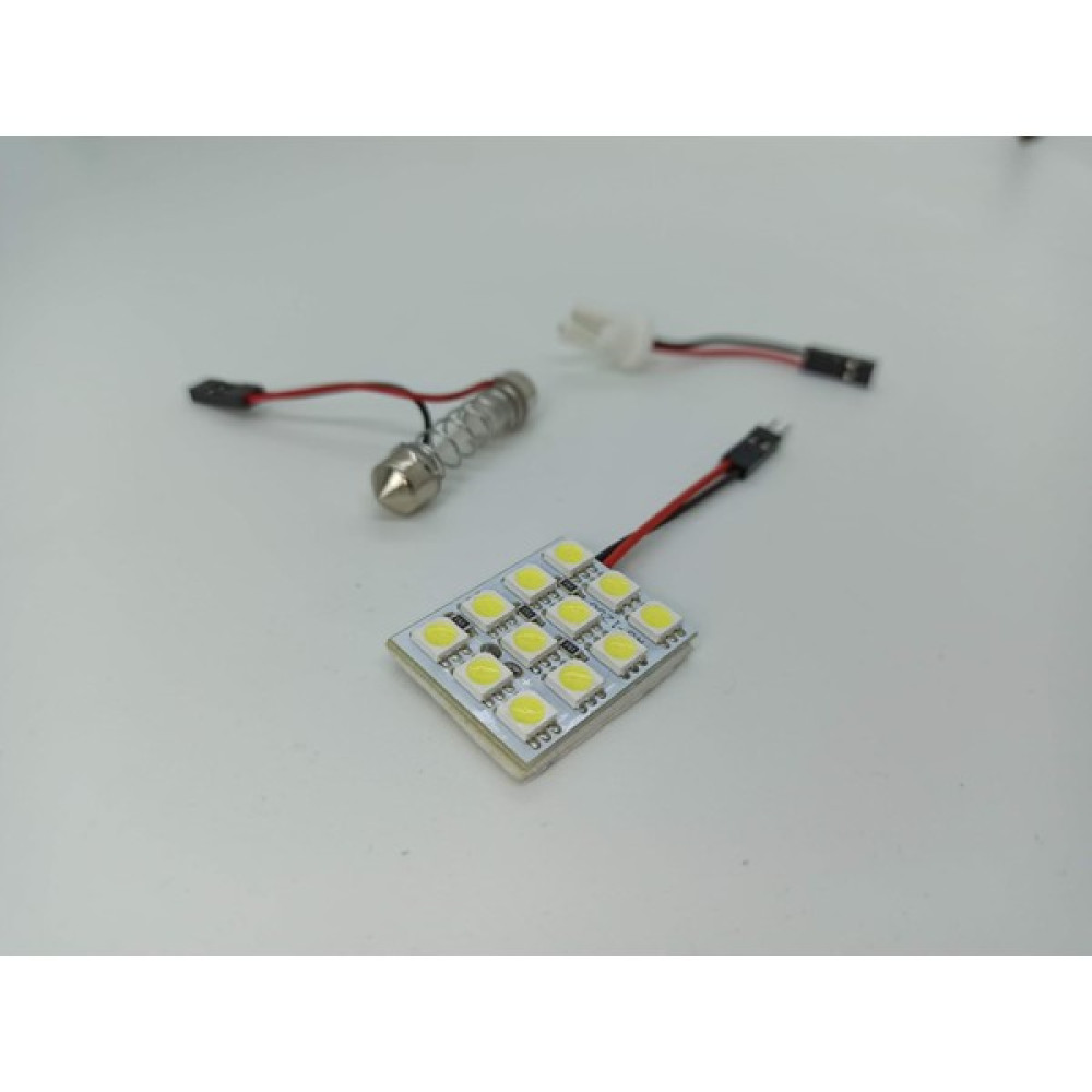 Güse Araç Içi Oto Aydınlatma Tepe Lambası 12 Smd 5050 LED Proje Panel Tavan Lamba 33-40MM Oto Boyaları Fiyatı