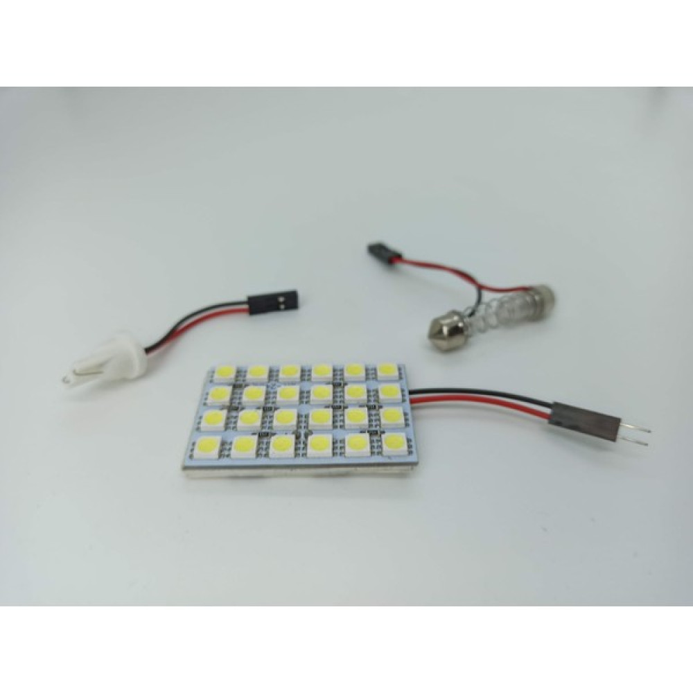 Güse Araç Içi Oto Aydınlatma Tepe Lambası 24 Smd 5050 LED Proje Panel Tavan Lamba 33-40 mm Oto Boyaları Fiyatı