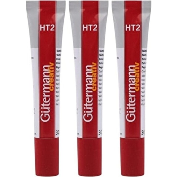 Gütermann HT2 Kumaş Yapıştırıcısı 30 gr 3 Adet Kırmızı Renkli Kullanım İçin Pratik Yapıştırıcı - Tutkal Fiyatı