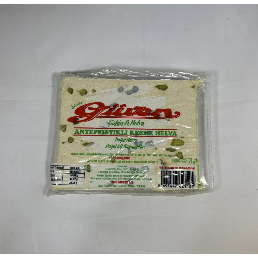 Güven Antep Fıstıklı Kesme Tahin Helva 500 gr Tahin Pekmez ve Helva Fiyatı