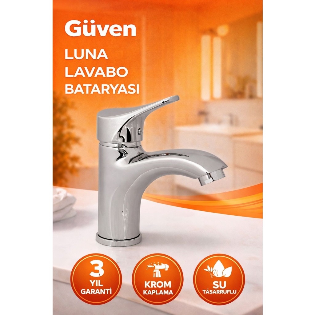 Güven Luna Lavabo Bataryası Bataryalar & Musluklar Fiyatı