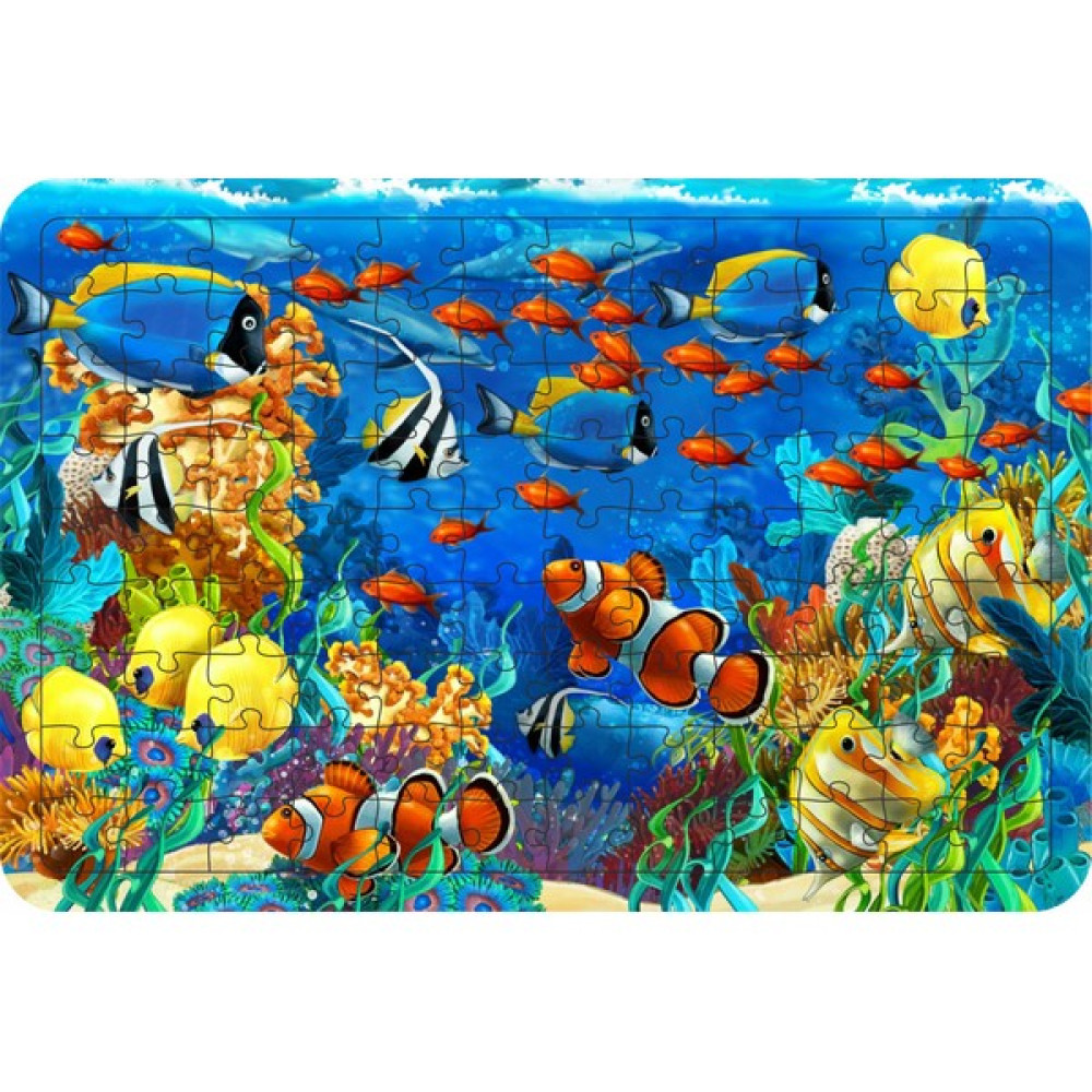 Güven Serigrafi Balıklar Model5  108 Parça Ahşap Çocuk Puzzle Yapboz Oto Boyaları Fiyatı