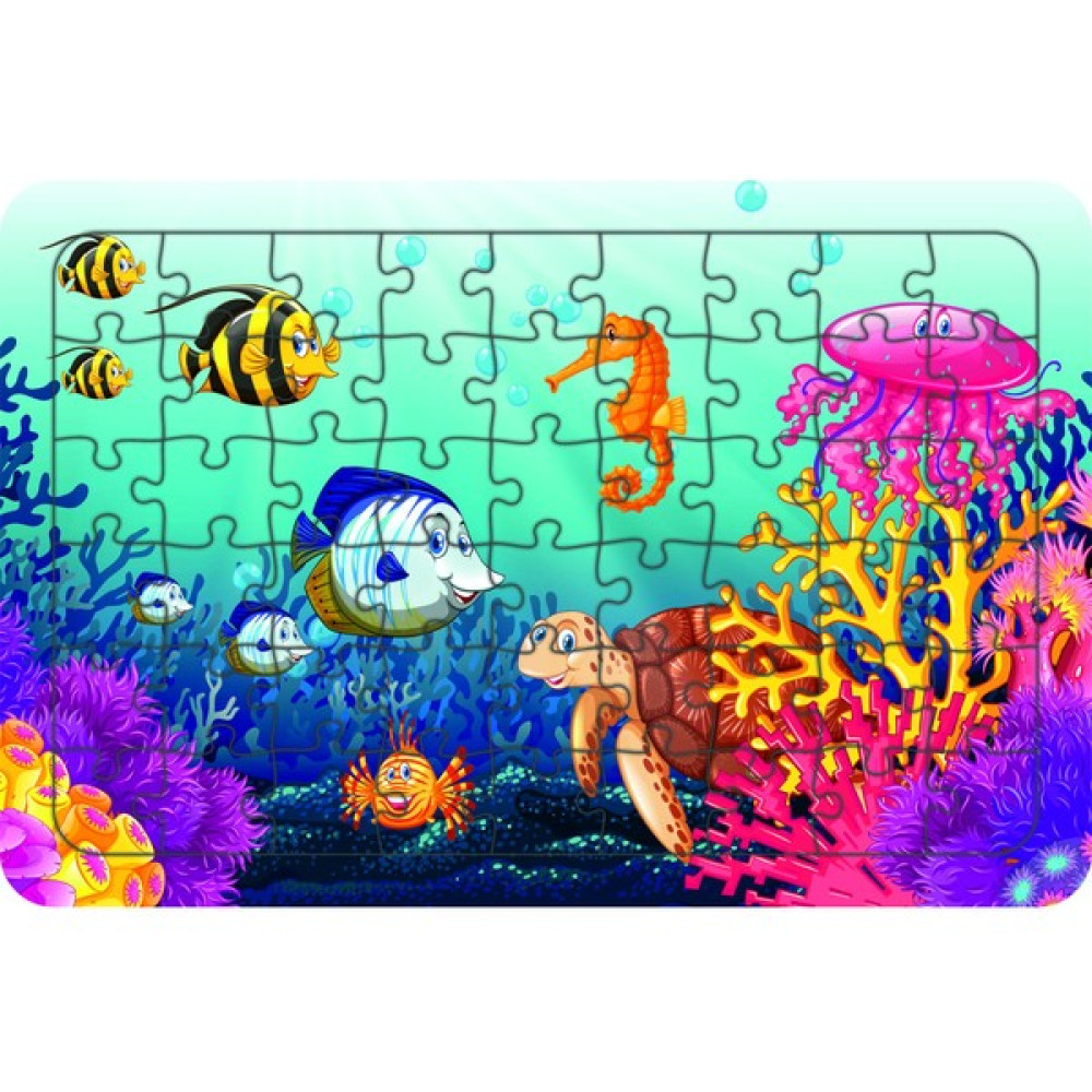 Güven Serigrafi Deniz Canlıları 54 Parça Ahşap Çocuk Puzzle Yapboz Model 10 Oto Boyaları Fiyatı