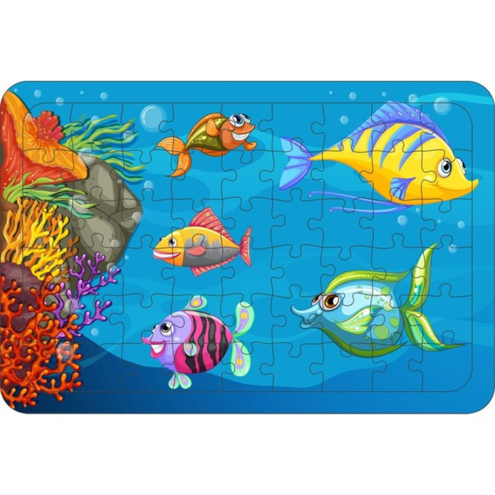 Güven Serigrafi Deniz Canlıları 8  54 Parça Ahşap Çerçeveli Puzzle Yapboz Oto Boyaları Fiyatı