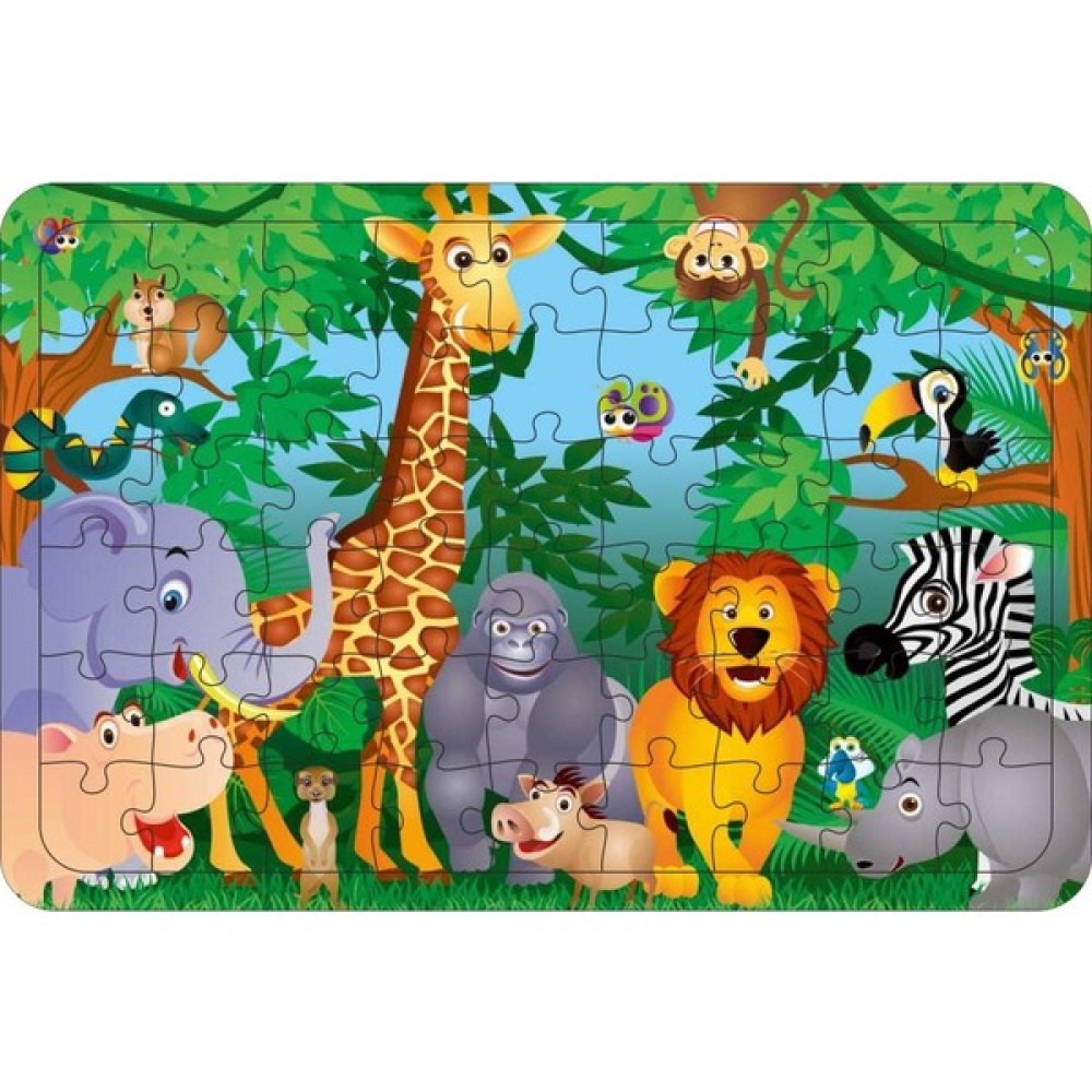 Güven Serigrafi Hayvanlar 54 Parça Ahşap Çerçeveli Puzzle Yapboz Puzzle & Aksesuarları Fiyatı