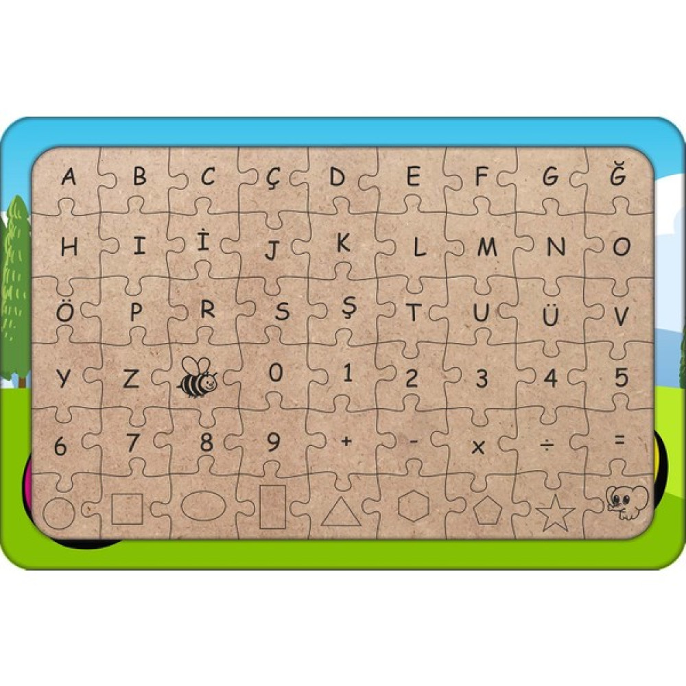 Güven Serigrafi Sayılar 54 Parça Ahşap Çocuk Puzzle Yapboz Model 2 Oto Boyaları Fiyatı