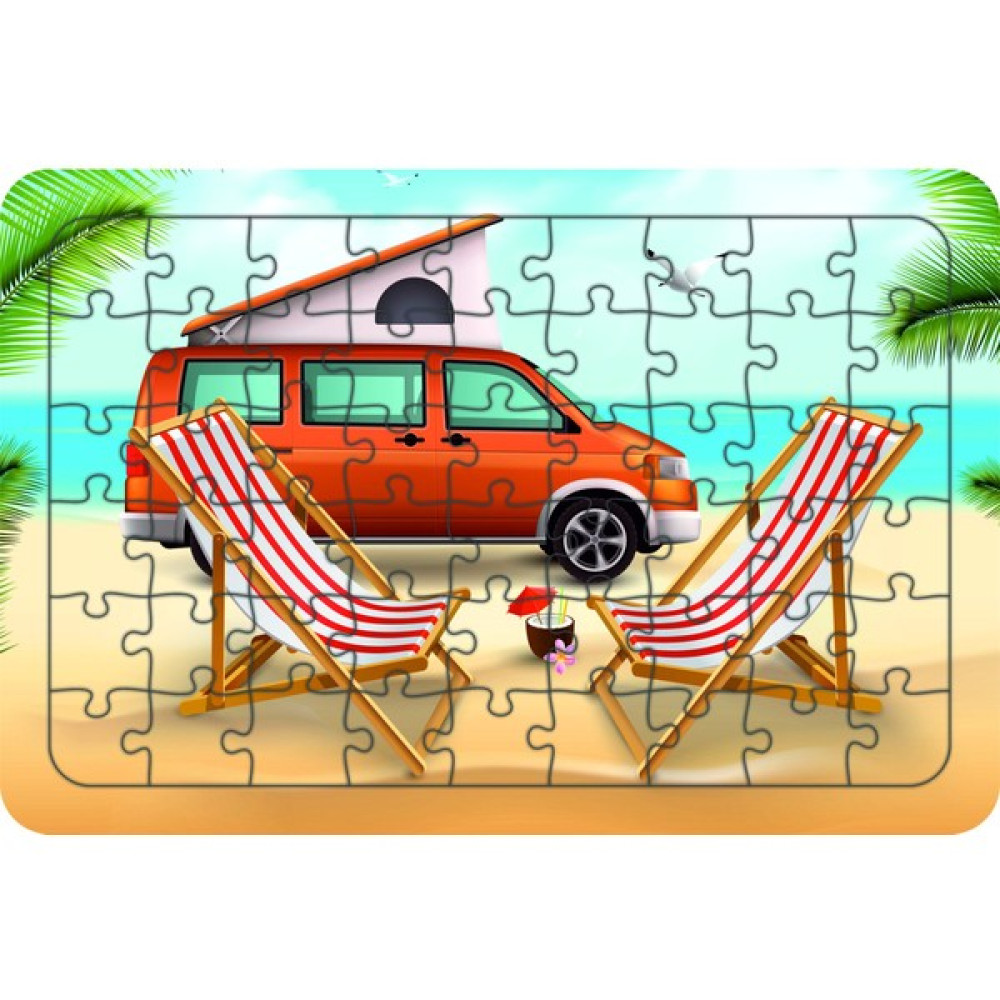 Güven Serigrafi Tatil Karavanı 54 Parça Ahşap Çocuk Puzzle Yapboz Oto Boyaları Fiyatı