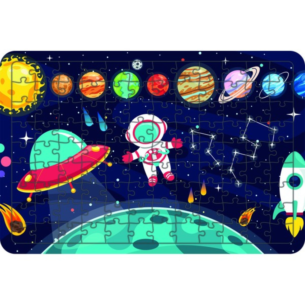 Güven Serigrafi Uzay ve Astronot 108 Parça Ahşap Çocuk Puzzle Yapboz Eğitici Oyuncak Fiyatı