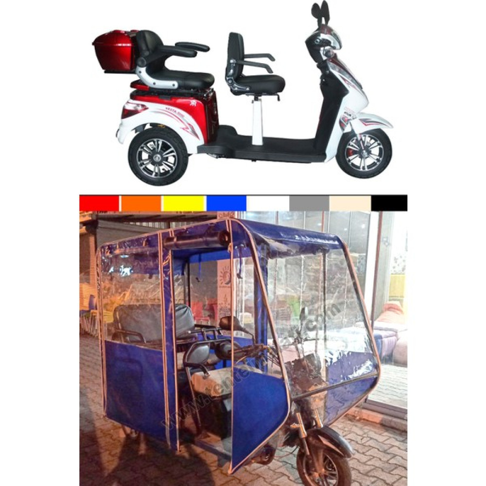 Güven Tente Kral Kr 12 Vesta 5000 Elektrikli 3 Tekerli Motosiklet Kışlık Tente Motorsiklet Brandaları Fiyatı