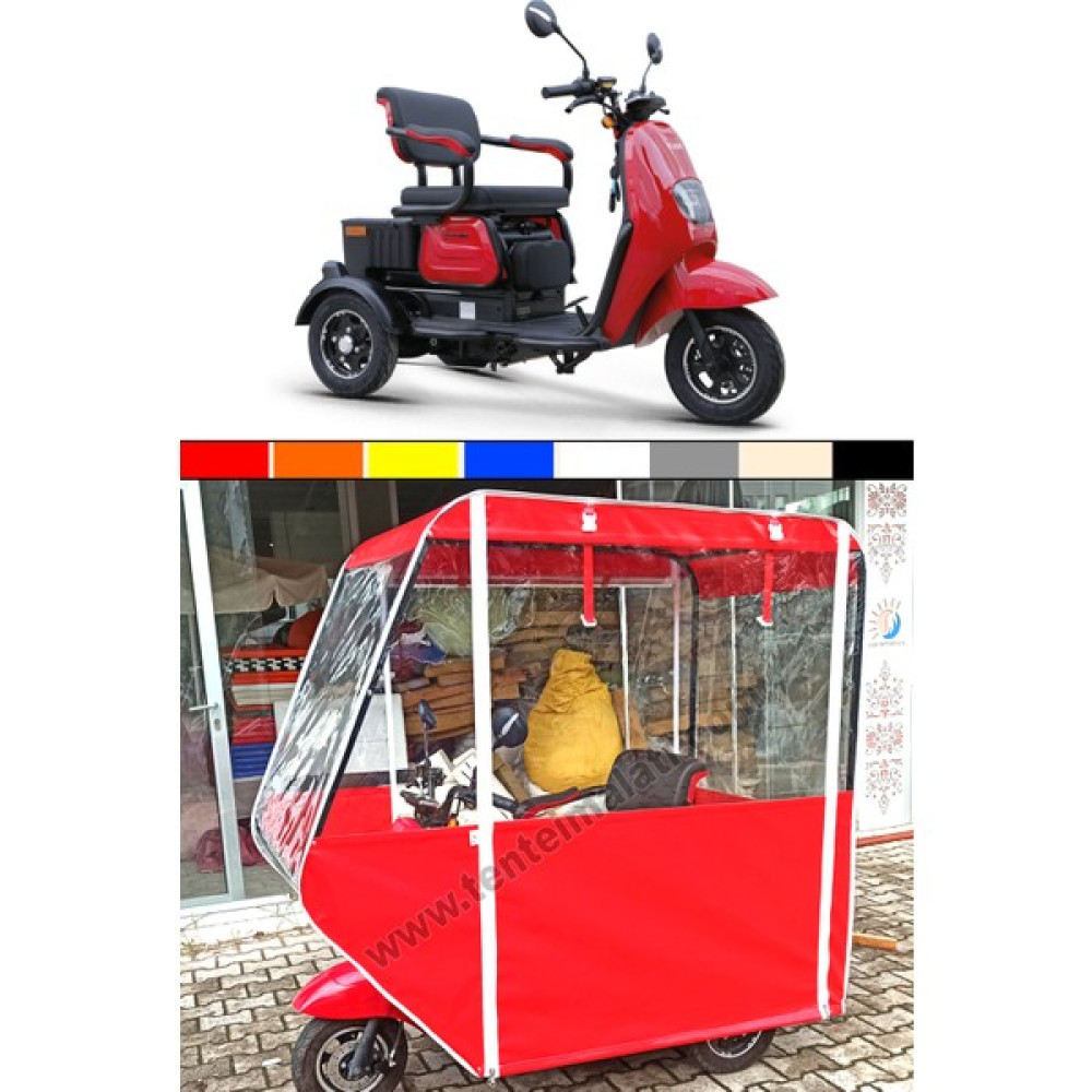 Güven Tente Kuba Motor Estima 3 Tekerlekli Elektrikli Motosiklet Kışlık Tente Motorsiklet Brandaları Fiyatı