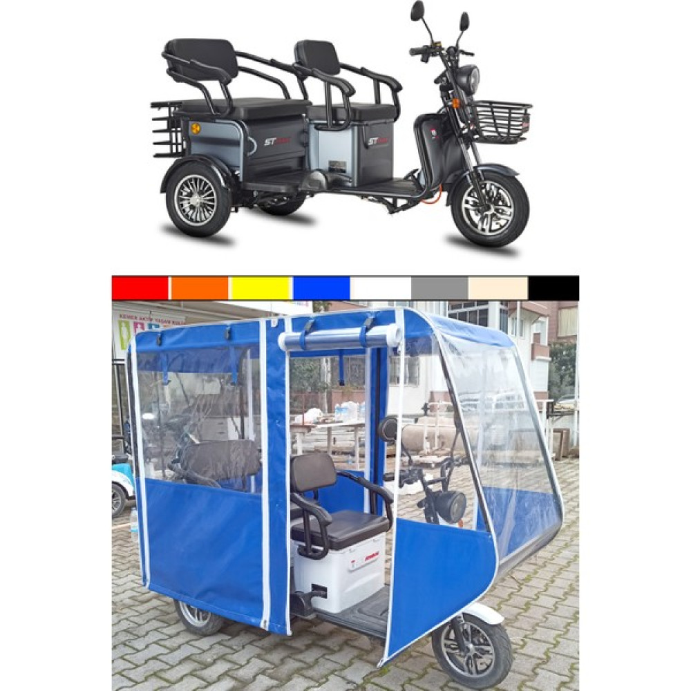 Güven Tente Stmax Elit 940 3 Tekerlekli Elektrikli Motosiklet Kışlık Tente Motorsiklet Brandaları Fiyatı