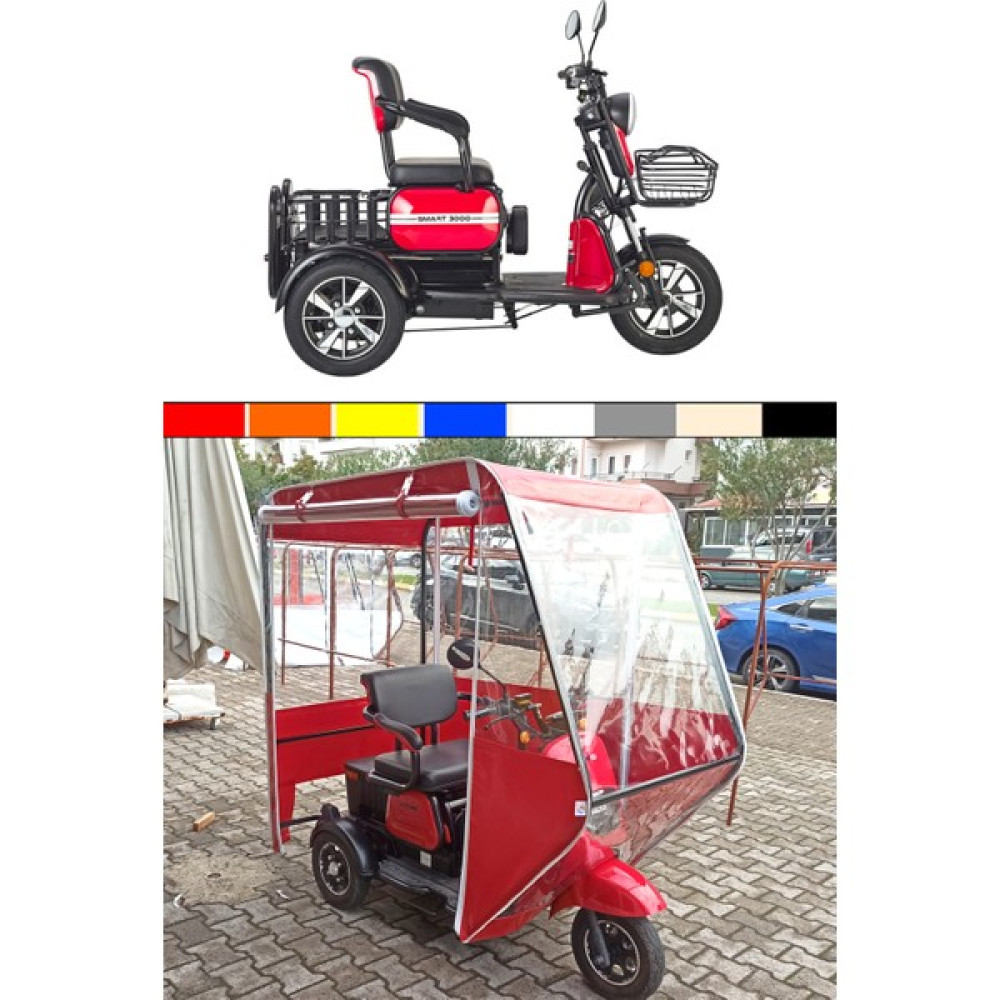 Güven Tente Stmax Smart 3000 3 Tekerlekli Elektrikli Motosiklet Kışlık Tente Motorsiklet Brandaları Fiyatı