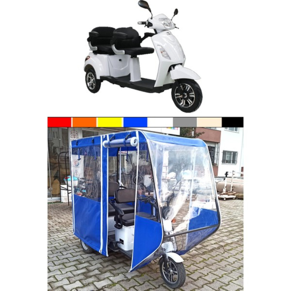 Güven Tente Volta Vm4+ Elektrikli 3 Tekerlekli Moped Kışlık Tente Motorsiklet Brandaları Fiyatı