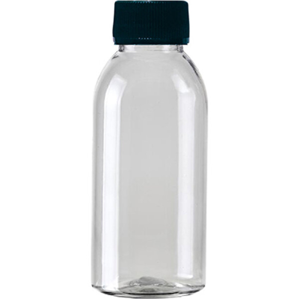 Güvenç Ambalaj 100 Adet - 100ML Plastik Şeffaf Oval Boyunlu Şişe, Boş Düz Siyah Kapaklı Pet Şişe Hijyen ve Temizlik Fiyatı