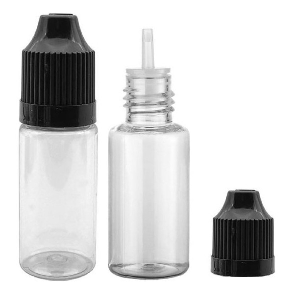 Güvenç Ambalaj 100 Adet - 10ML Şeffaf Plastik Likit Şişesi - Iğne Uclu Damlalıklı Pet Şişe, Beyaz Kapaklı Hijyen ve Temizlik Fiyatı
