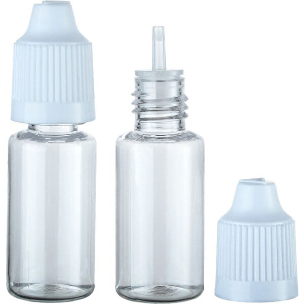 Güvenç Ambalaj 100 Adet - 10ML Şeffaf Plastik Likit Şişesi - Iğne Uclu Damlalıklı Pet Şişe, Siyah Kapaklı Hijyen ve Temizlik Fiyatı