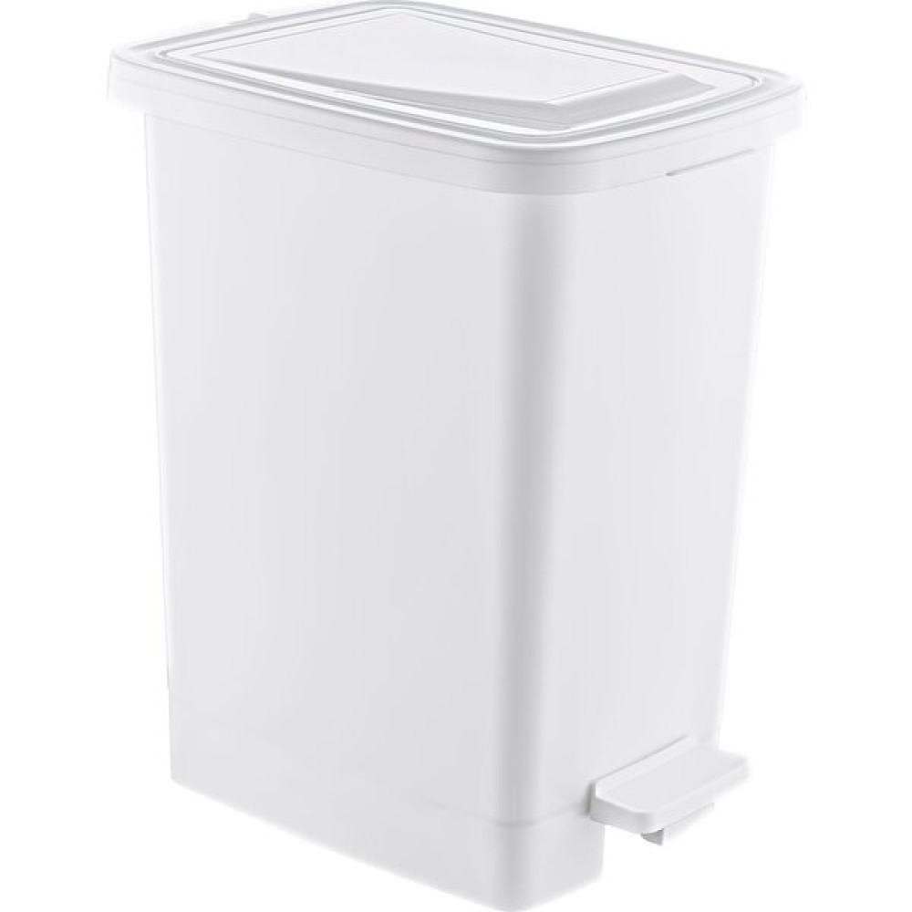 GuvenliPazar Plastik 25 Lt Slim Pedallı Çöp Kovası Beyaz (Iç Kovalı) - 39.5 cm x 27.5 cm x 45.3 cm Çöp Kovaları Fiyatı
