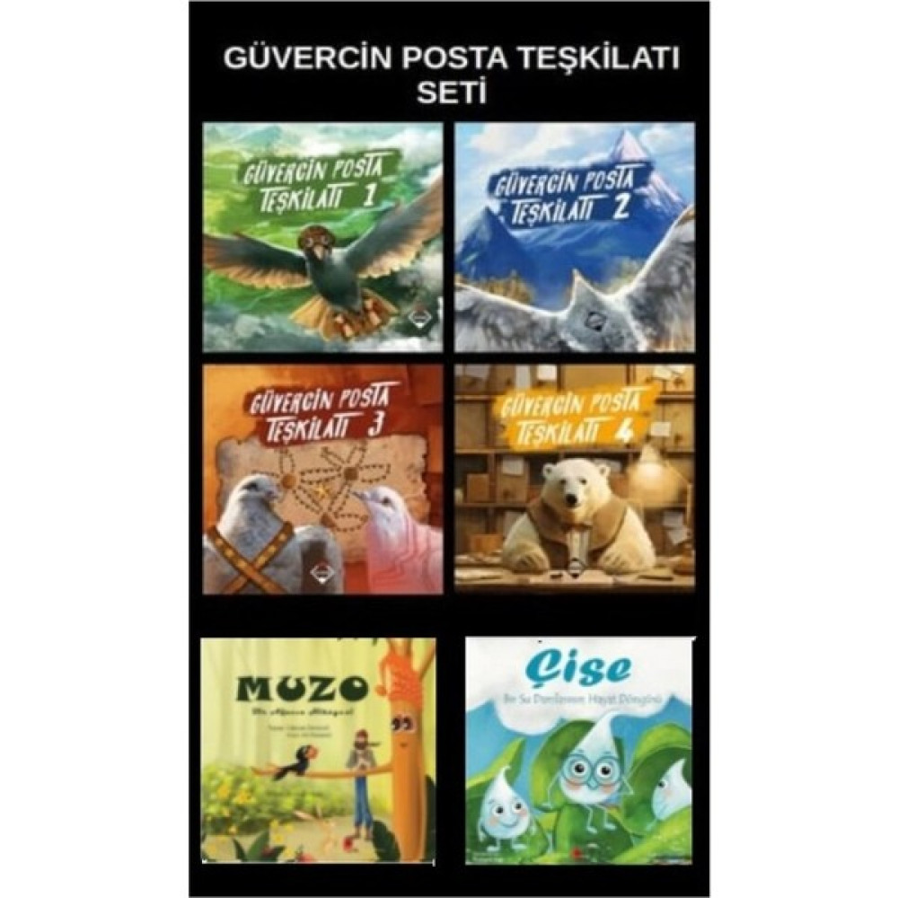 Güvercin Posta Teşkilatı Seti - 30 Milyon Kelime Prensibiyle Yazılmış 4 Kitap - Çise ve Muzo Çocuk Öykü Fiyatı