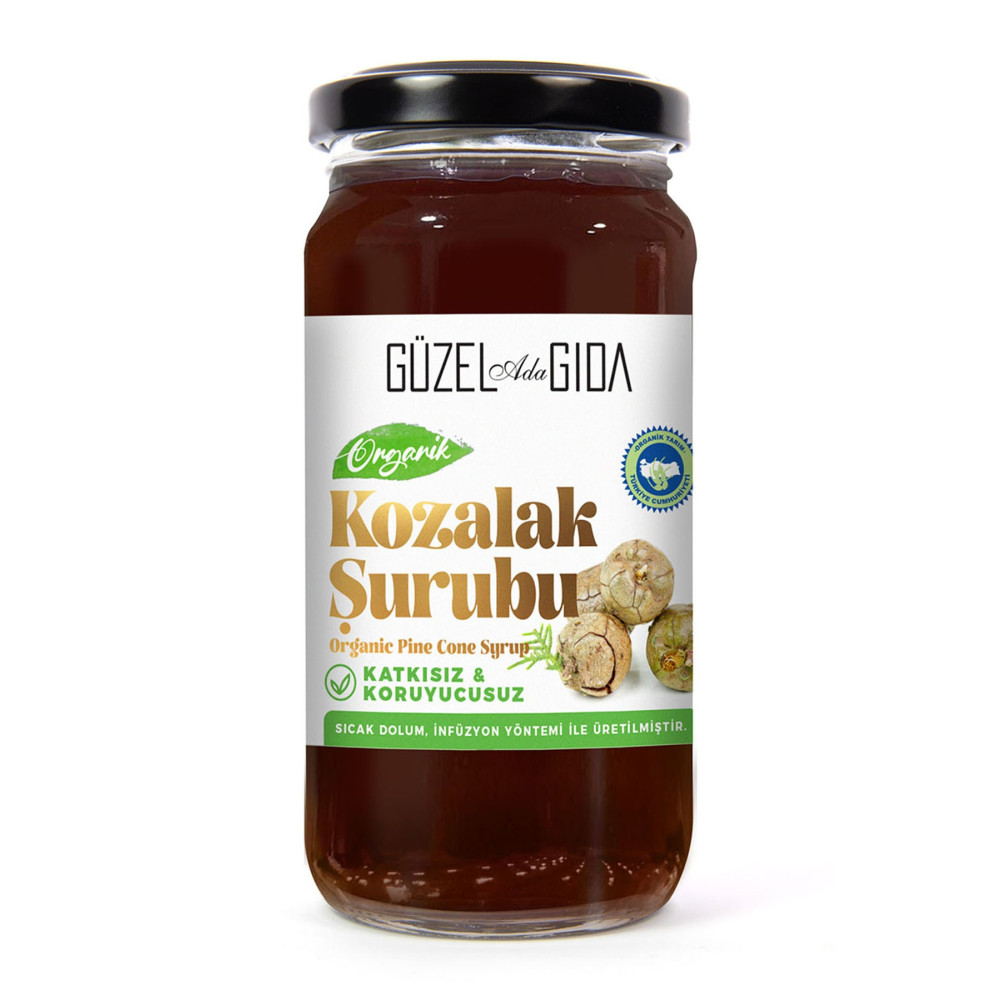 Güzel Ada Gıda Organik Kozalak Şurubu 230 ml ( Çam Kozalağı Şurubu ) Organik Ürünler Fiyatı