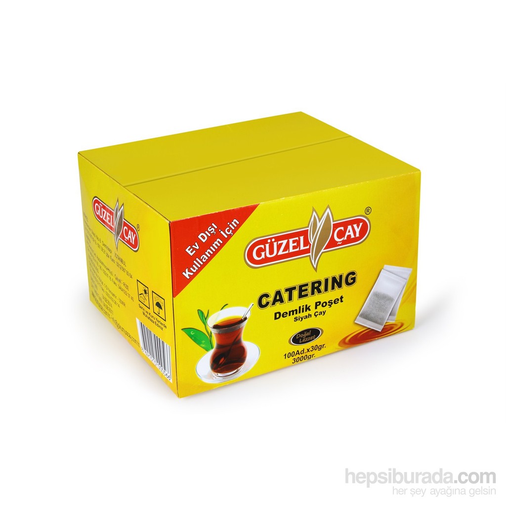 Güzel Çay 100 Adet 30 gr Catering Demlik Poşet Çay Diğer Fiyatı