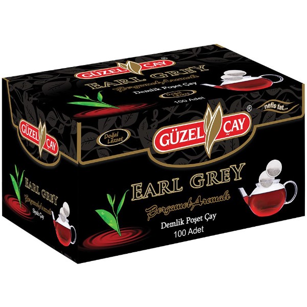 Güzel Çay 100 Adet 3.2 gr Earl Grey Demlik Bergamot Aromalı Poşet Çay Diğer Fiyatı