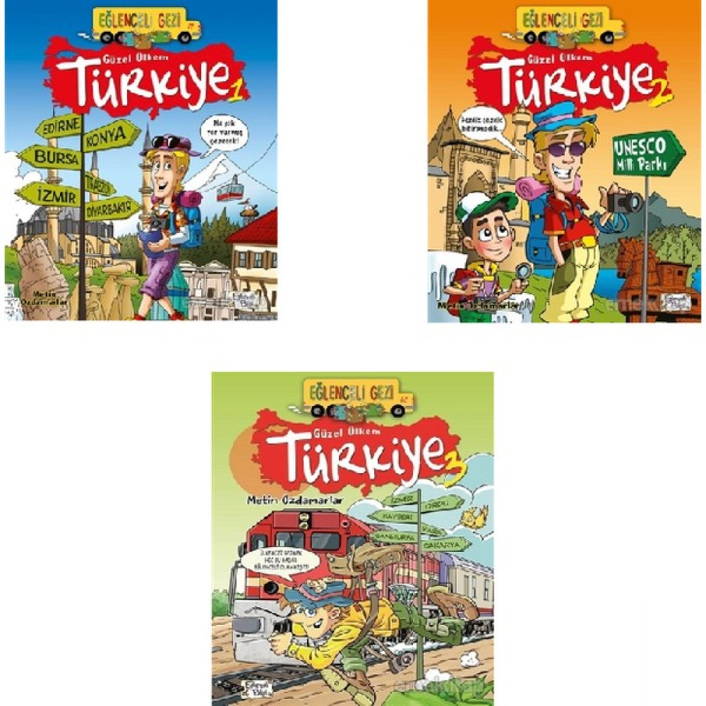 Güzel Ülkem Türkiye 3 Kitap Set Eğlenceli Gezi Metin Özdamarlar Çocuk Öykü Fiyatı