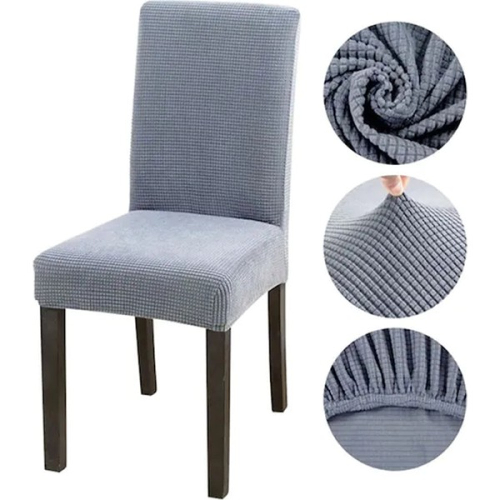 GüzelEvim Tekstil Güzelevim Bambu Sandalye Kılıfı Yıkanabilir Likralı Esnek Lastikli Sandalye Örtüsü - 38 x 56 cm - Gri Koltuk & Kanepe Örtüsü Fiyatı