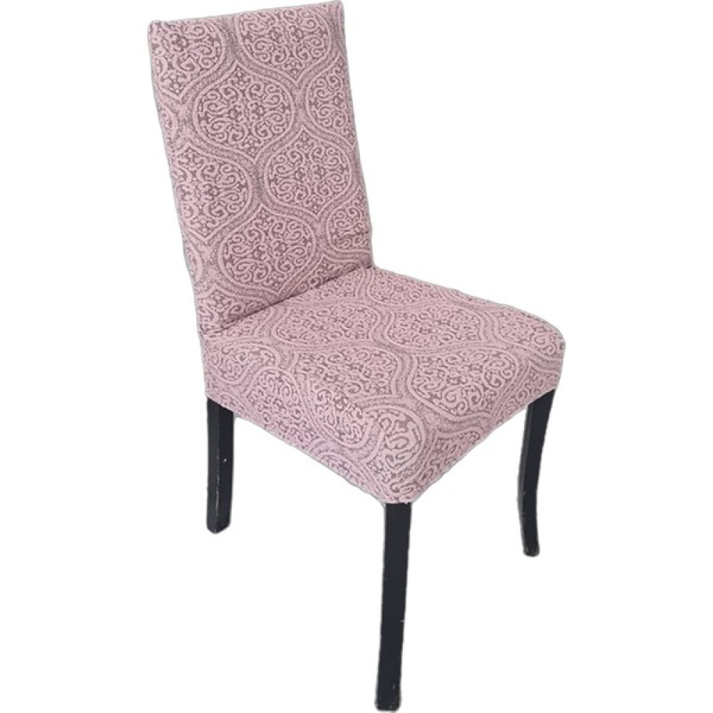 Güzelevim Tekstil Jakarlı Çiçek Desen Lastikli Etekli Esnek (1 Adet) Sandalye Kılıfı Sandalye Örtüs - 38 x 56 cm - Pudra Koltuk & Kanepe Örtüsü Fiyatı