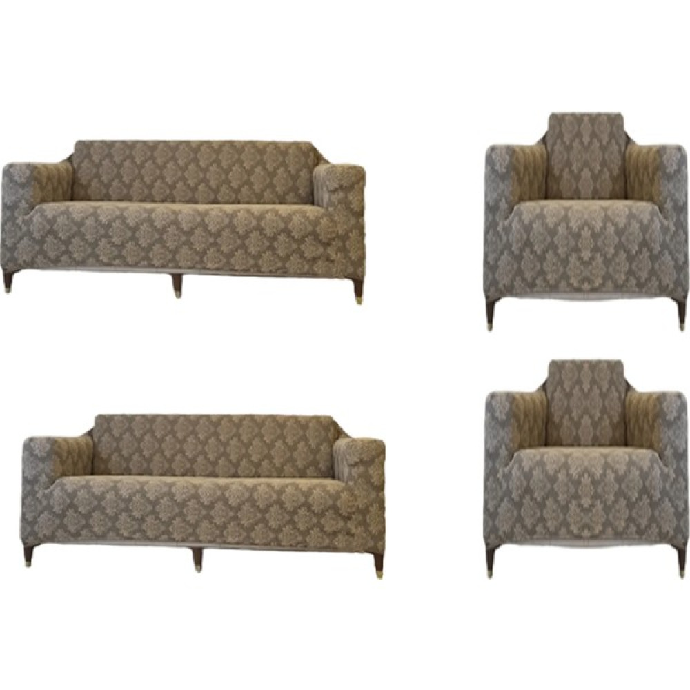 Güzelevim Tekstil Jakarlı Damask Desen 3+2+1+1 Elastik Koltuk Kılıfı Koltuk Örtü - 180 x 230 cm - Sütlü Kahve Koltuk & Kanepe Örtüsü Fiyatı