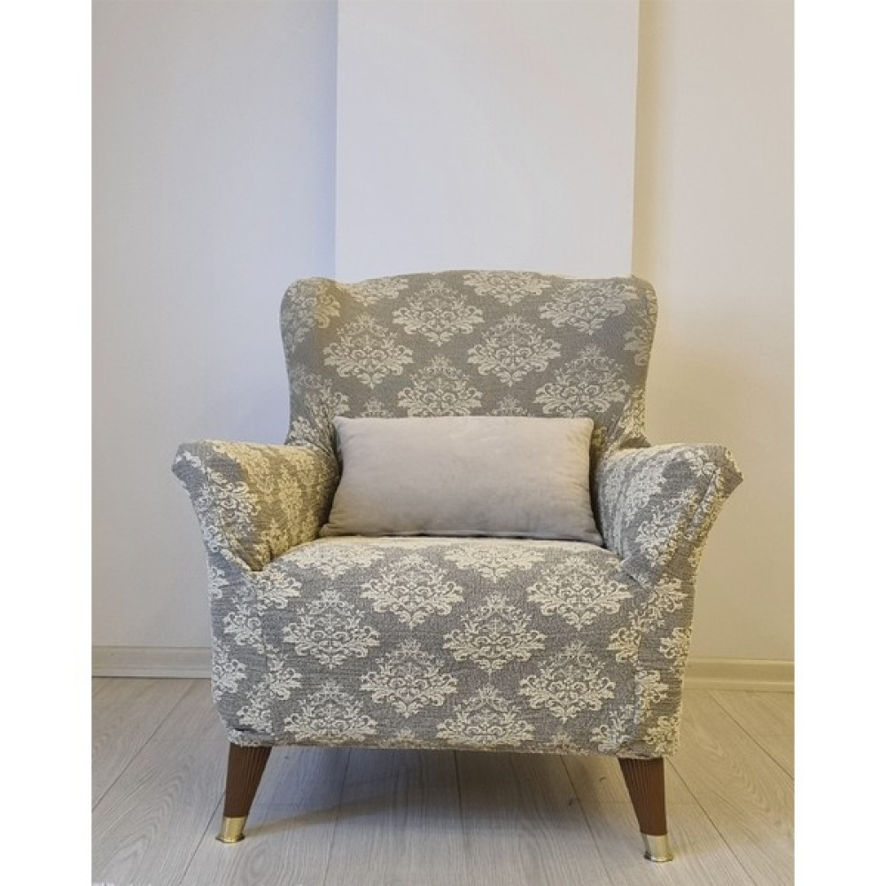 Güzelevim Tekstil Jakarlı Damask Desen Kolruk Kılıfı (1 Adet) Tekli Elastik Koltuk Örtü - 82 x 120 cm - Bej Koltuk & Kanepe Örtüsü Fiyatı