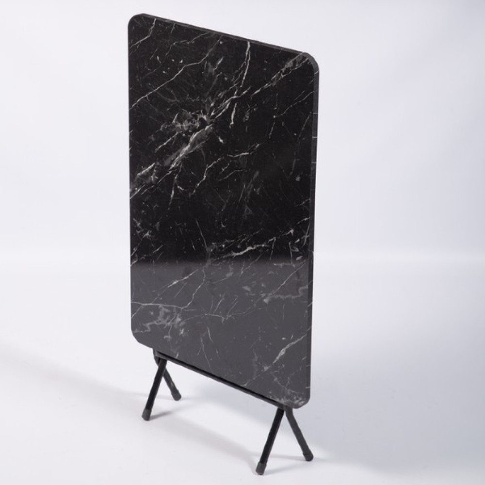 Güzelkan Madeni Eşya 60X90 Siyah Mermer Desenli Katlanır Masa Kırma Mutfak Masası 1120 - 60 x 90 cm Yemek & Mutfak Masası Fiyatı
