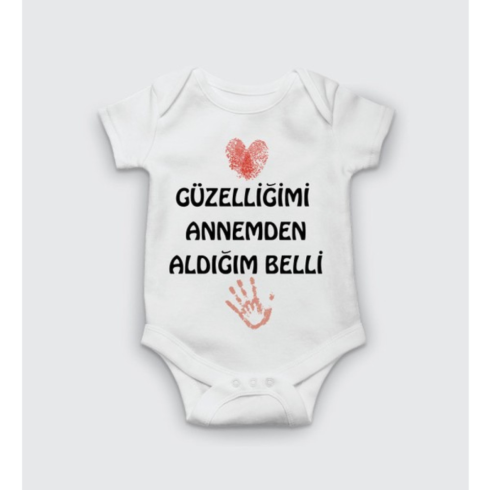 Güzelliğimi Annemden Aldığım Belli %100 Pamuk Bebek Zıbını Bebek Zıbın Seti Fiyatı
