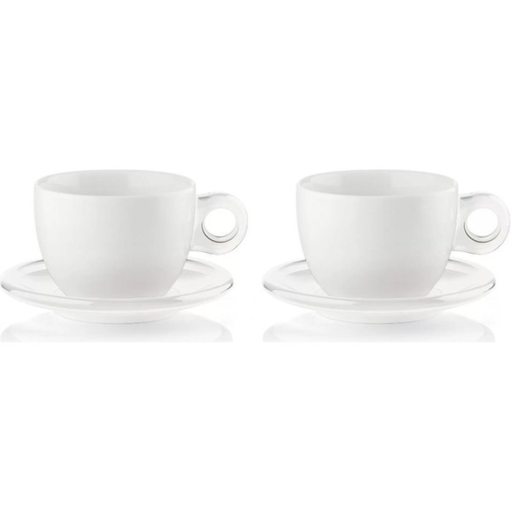 Guzzini Şeffaf 2'li Kahvaltılık Fincan Takımı 34,5X23X12,5CM 480CC Fincan / Bardak / Kahve Takımı Fiyatı