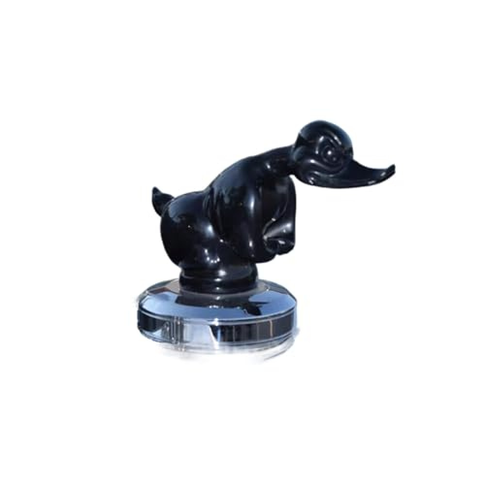 gweryho 1pcs Duck Resin Car Decoration Metal Angry Duck Hood Ornament Self Adhesive Duck Car Emblems Electroplating 3D Duck Hood Decoration Angry Duck Hood Ornament. (Black), 000173