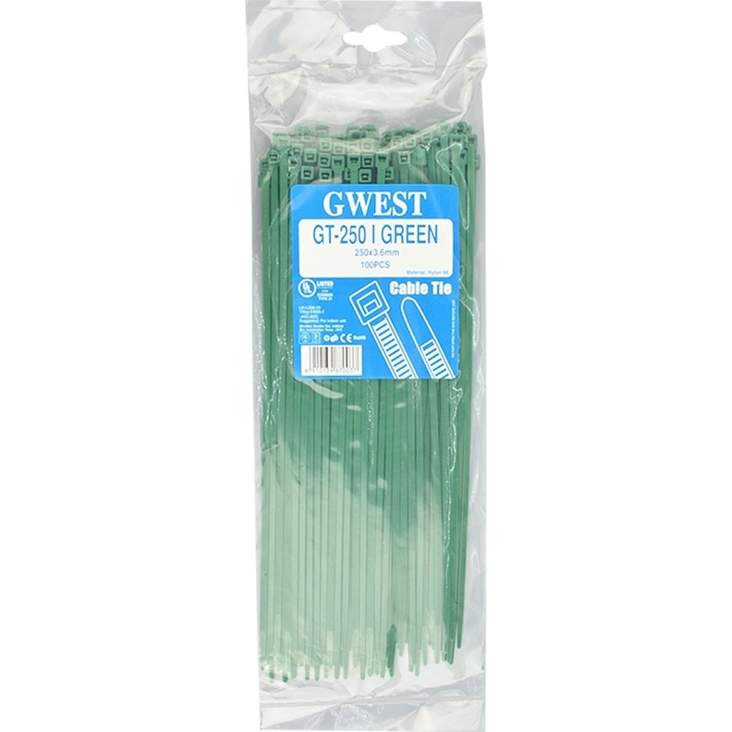 Gwest Yeşil Kablo Bağı Plastik Cırt Kelepçe 3.6X250MM (25CM) 100 Adet Yeşil 250X3.6 mm (25CM) SSD / Solid State Drive Fiyatı