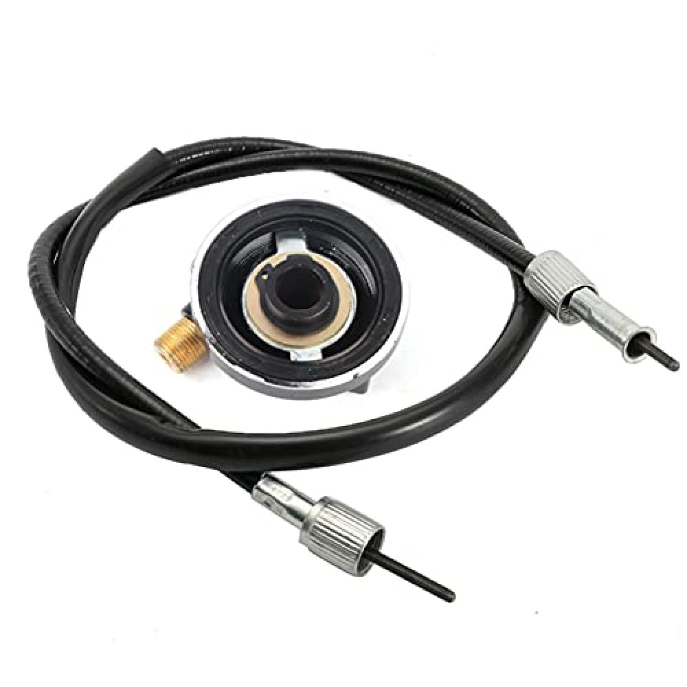 Gy6 Tao Tao Moped Speedometer Cable 12mm Speedometer Drive Gear with 39.4in 100cm Cable For GY6 50cc 150cc Scooter Speedometer Cable
