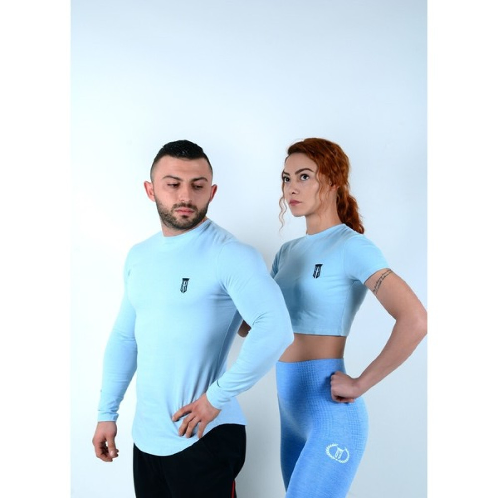 Gymgarage - Relaxed Fıt-Tshirt-Mavi Bayan T-shirt Fiyatı