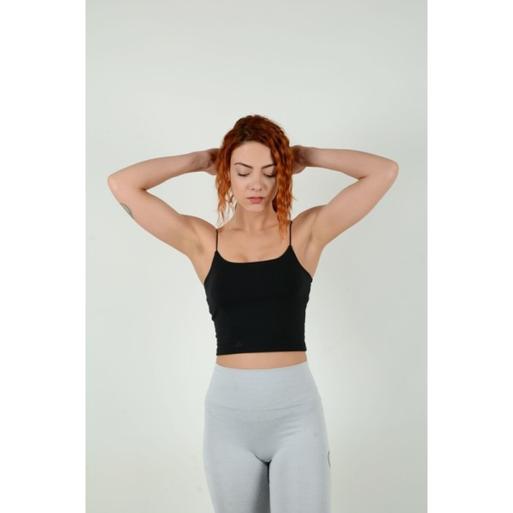 Gymgarage - Swoosh-Büstiyer-Siyah Bayan T-shirt Fiyatı