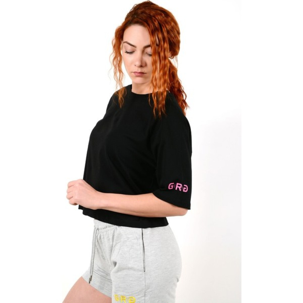 Gymgarage - Trefoıl-Tshirt-Siyah Bayan T-shirt Fiyatı