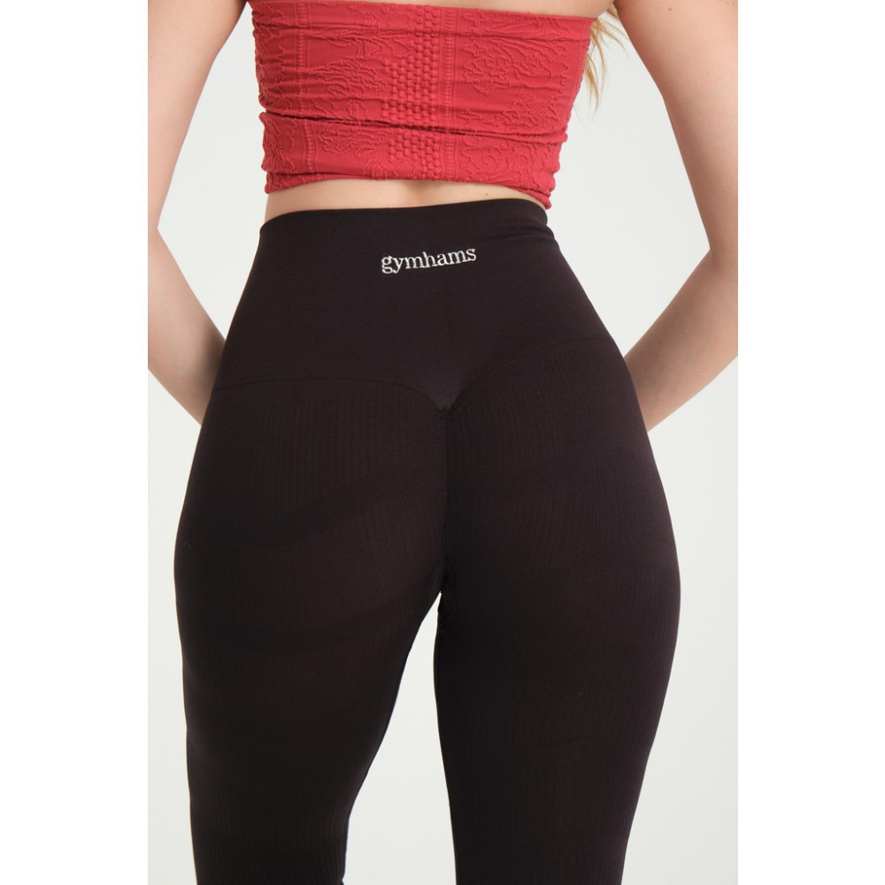 Gymhams Kalçası Büzgülü Push Up Kalça Şekillendirici Tayt Seamless Fitness Yoga Yüksek Bel Spor Tayt Tayt Fiyatı