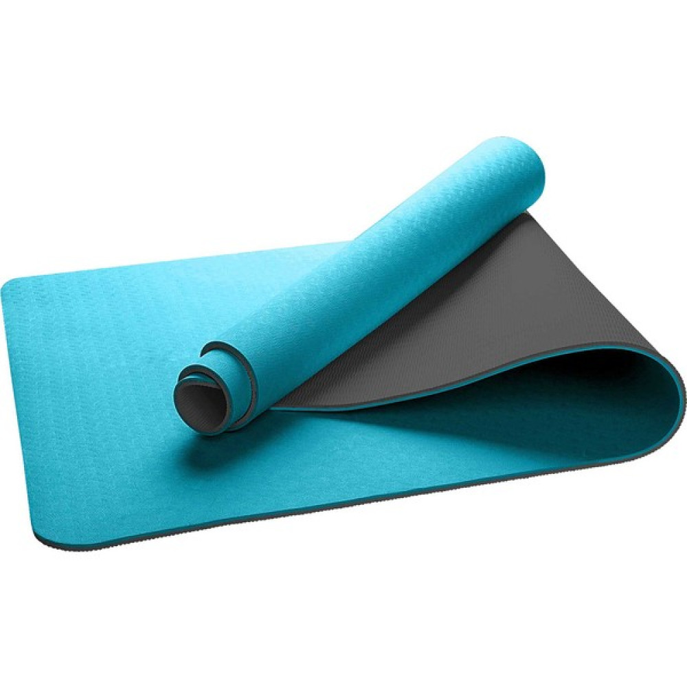 Gymo Ekolojik 6mm Tpe Yoga Matı Pilates Minderi Mavi Siyah Pilates Minderi Fiyatı