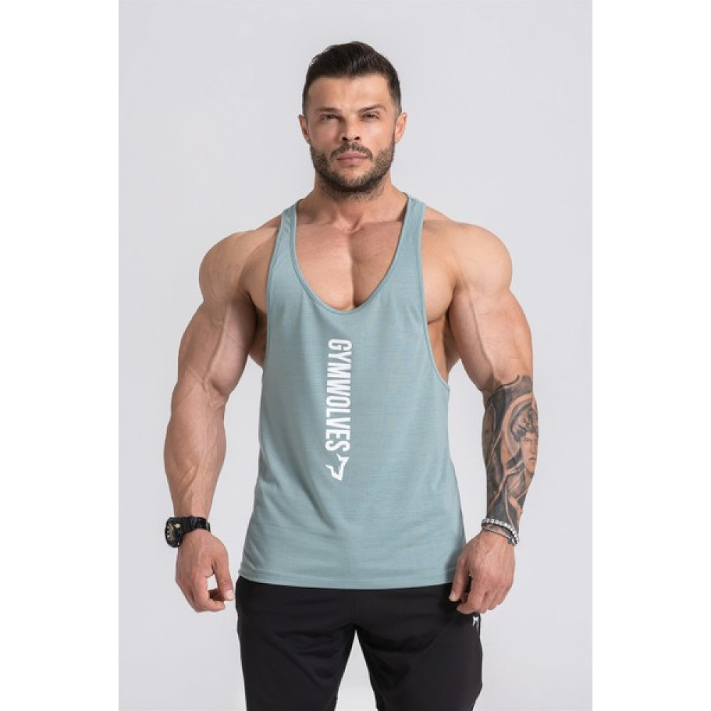 Gymwolves Erkek Spor Atleti Ince Askılı | Stringer | Workout Tanktop | T-Shirt & Sweatshirt (Outdoor) Fiyatı